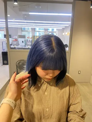 ミディアム カラー ヘアアレンジ flammeum所属・ハイトーン/ボブ /misakiのヘアスタイル