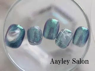 ショート カラー ネイル Aayley(アイリー)Salon所属・Aayley アイリ―サロンのネイルデザイン