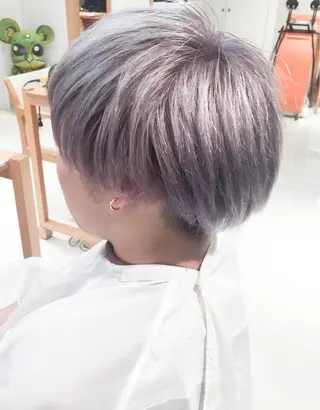 ショート カラー メンズ モテ髪透明感❤️ デイズヘアカラーのヘアスタイル