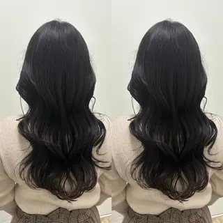 ロング カラー 韓国風骨格カット 艶カラー🩶髙林夏美のヘアスタイル