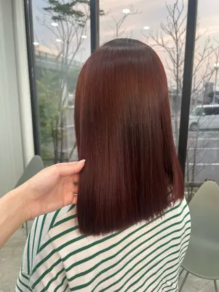 ミディアム カラー suehiro yunaのヘアスタイル