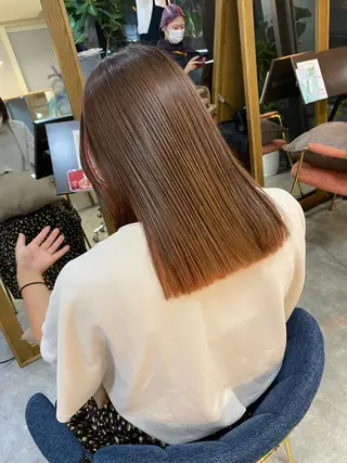 ミディアム カラー ヘアアレンジ ボブ /ニュアンス/ satomi🧸💖のヘアスタイル