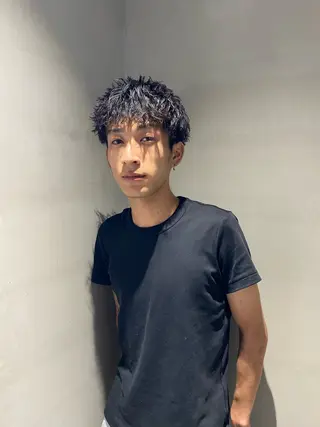 ショート パーマ メンズ fifth天神大名メンズサロン(フィフス)所属・fifth天神パーマ 特化/大田宗一朗のヘアスタイル