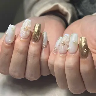 ミディアム OKUHARA Mのネイルデザイン