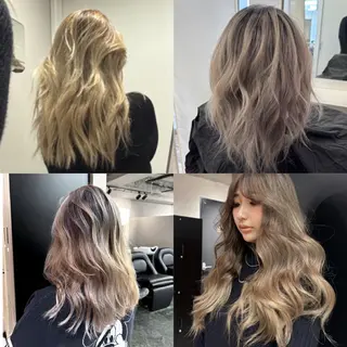 ロング karin💋海外 バタフライカットのヘアスタイル