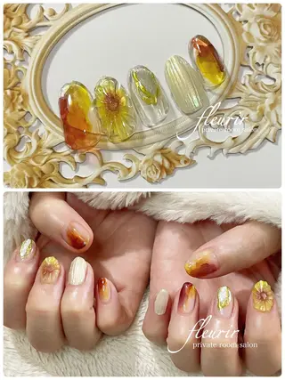 ネイル フルリール 【プライベートサロンのネイルデザイン