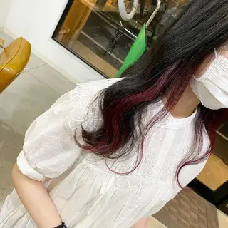 カラー ブリーチカラー よねだまことのヘアスタイル