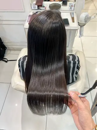 ロング パーマ 💎ハイトーン/ 髪質改善💎千田りえのヘアスタイル