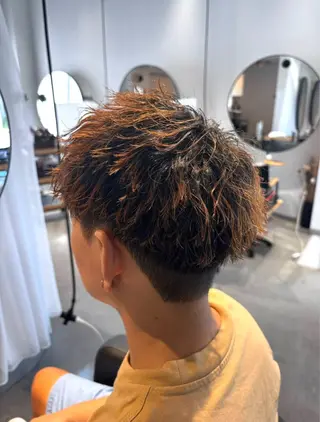 ショート パーマ メンズ lumier juriaのヘアスタイル