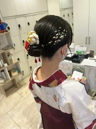 ミディアム ヘアアレンジ はるか/ブリーチカラ ー/ヘアアレンジ🤍のヘアスタイル