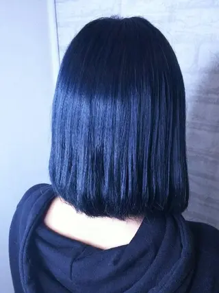 ミディアム カラー JIL BLAN 京都所属・RU RIのヘアスタイル