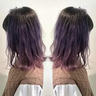 セミロング カラー ♡美髪•艶髪♡砂川 なつきのヘアスタイル