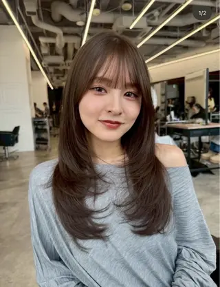 ロング 赤熊 咲良 🦔ྀིのヘアスタイル