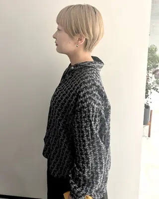 ショート カラー 久米寿李恵 くめじゅりえのヘアスタイル