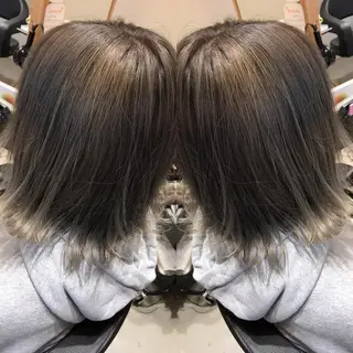 ミディアム カラー 大久保 隆蔵のヘアスタイル