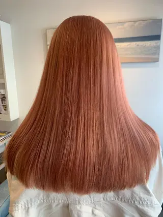 セミロング 渋谷ハイトーン/ デザインカラー阿部のヘアスタイル