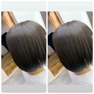 ショート 飯星慧斗 /ブリーチ、縮毛矯正のヘアスタイル