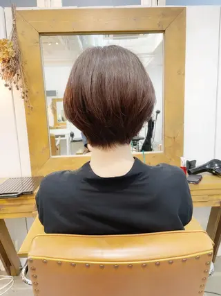 ショート カラー newline銀座所属・👑銀座ショート/ 絶壁補正/金子涼👑のヘアスタイル