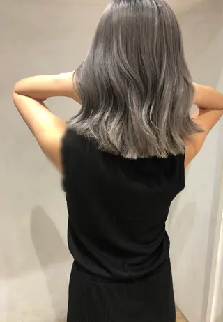 ミディアム SALOWIN  原宿ash所属・タナカ タクヤのヘアスタイル