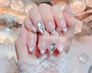 ネイル 23時まで❤︎韓国、 ワンホンネイルのネイルデザイン