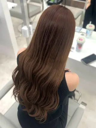 ロング カラー 武田 唯来のヘアスタイル