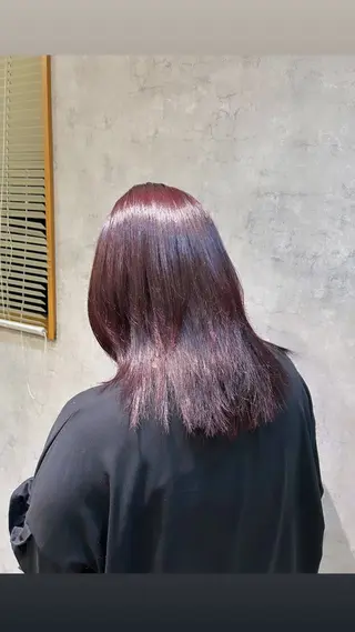 ミディアム カラー suri-ru hair【スリールヘアー】所属・FURUSAWA AOIのヘアスタイル