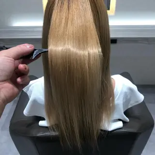 ロング ムトウセイマ/艶髪 /艶ケアWブリーチのヘアスタイル