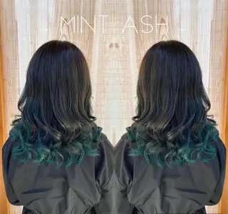 セミロング カラー 山崎 翼のヘアスタイル