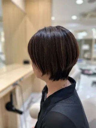 ショート カラー ボブ•ショートカット 草野太一のヘアスタイル