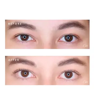 ショート カラー パーマ ヘアアレンジ マツエク・マツパ Sia.   大阪梅田茶屋町店所属・まつパ/まつエク Sia.茶屋町店のマツエク・マツパデザイン