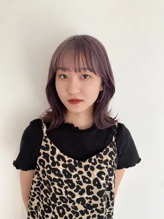 ミディアム カラー ヘアアレンジ ボブ /ニュアンス/ satomi🧸💖のヘアスタイル