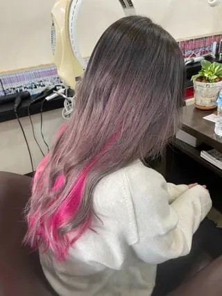 ミディアム カラー ANDIAMO SAKAE  楓のヘアスタイル