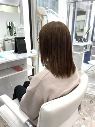 セミロング パーマ 相武台ショート特化 💐川崎希💐のヘアスタイル