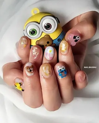 ネイル 3dパーツ/流行り 👧shushu❤️のネイルデザイン