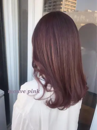 セミロング カラー ヘアアレンジ topstylist 芳賀みなみのヘアスタイル