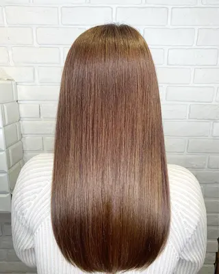 ロング カラー パーマ ヘアアレンジ 髪質改善/縮毛矯正 艶カラー/珠聡のヘアスタイル