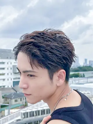 ショート パーマ メンズ メンズパーマ職人 パーマ🔥ritaのヘアスタイル