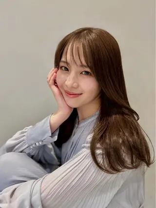 ロング BRIGHT所属・🤍恵比寿/透明感/ 小顔カット🤍アズサのヘアスタイル