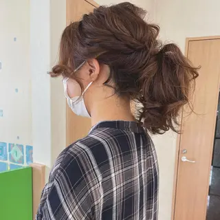 ミディアム カラー ヘアアレンジ River,Land所属・yui .のヘアスタイル
