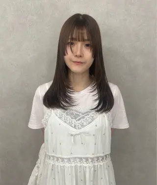 ロング カラー Megu/ベージュ/ 透明感カラーのヘアスタイル