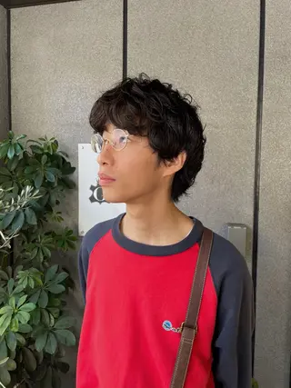 ショート パーマ メンズ 神戸美容室 マオのヘアスタイル