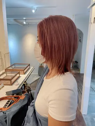 ミディアム カラー 高橋 愛美のヘアスタイル