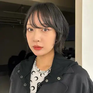 ショート カラー ボブ/ミディアム/表 参道パーマ/aobaのヘアスタイル