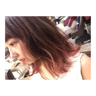 ミディアム カラー 竹嶌 健吾のヘアスタイル