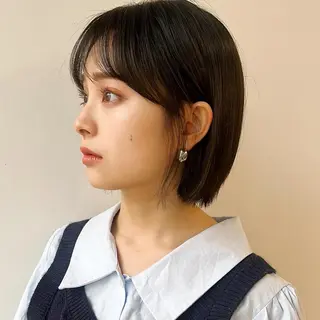 ミディアム カラー 🌱小顔ヘア/ボブ ミディアム/双葉🌱のヘアスタイル