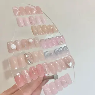 ネイル 🎀チーク/ちゅるん 🫧chisa🎀のネイルデザイン