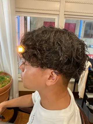 ショート パーマ おしゃれ泥棒 石原メンズ特化美容師のヘアスタイル