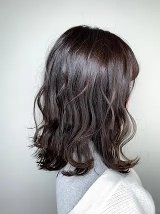 ミディアム カラー パーマ ヘアアレンジ メンズ キッズ ネイル マツエク・マツパ 新宿駅近♡友達とOK 🦋W -ワット -のヘアスタイル