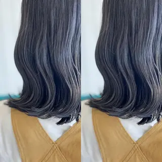 セミロング Snaly カラー特化ページのヘアスタイル