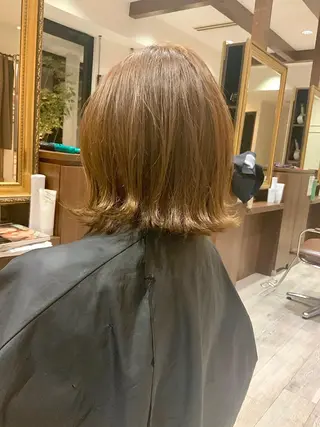 ミディアム カラー 🌿ストレート🌿 髪質改善☘️シュウヤのヘアスタイル